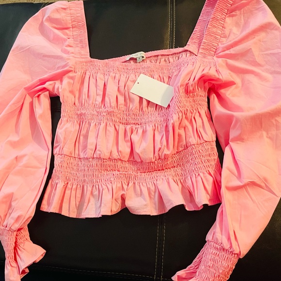 Love Tree Tops - Love Tree LS Smocked Top